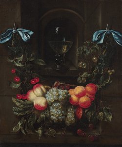 Nature morte avec une guirlande de fruits