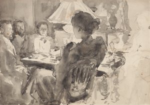 Conversation après dîner