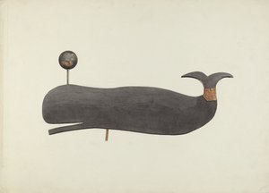Girouette de baleine, vers 1938