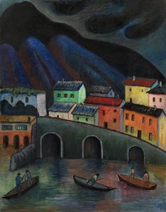 Pêche nocturne à Ascona, années 1920-1930
