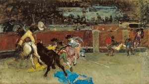 Corrida. Picador blessé - Fortuny, Maria - ca 1867 - Mariano Fortuny y Marsal