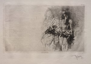 Esquisse (Deux figures arabes) - Mariano Fortuny y Marsal