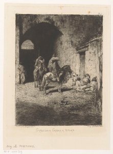 Gardiens de la kasbah à Tétouan - Mariano José María Bernardo Fortuny y Carbó