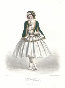 Danseuse de ballet italienne Carolina Rosati dans le ballet d