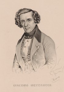 Portrait du compositeur Giacomo Meyerbeer, 1791-1864, 1836 - Marie Alexandre Menut Alophe