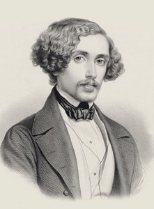 Portrait du pianiste et compositeur Julius Schulhoff 1825-1898, 1850