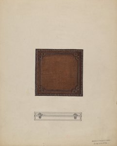 Étui à médaille en cuir, 1936