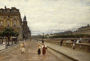 Tôt le matin le long de la Seine