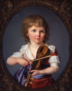 Maître Henri Gabiou jouant du violon