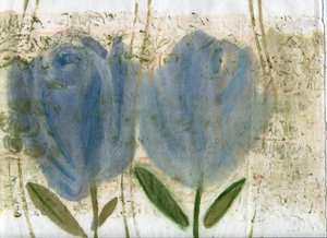 Tulipes bleues 2, 2020 - Marina Falco