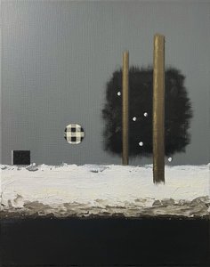 Piliers enneigés (abstrait) - Marina Kozyr