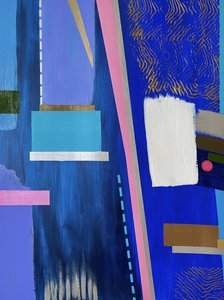 Géométrie bleue éclatante - Marina Kozyr