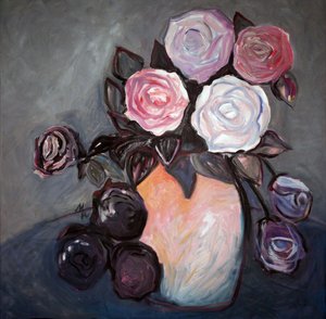 Élégantes roses peintes - Marina Nelson