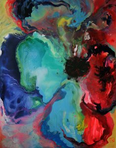 Abstrait fluide et dynamique - Marina Nelson
