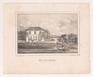 Vue sur la maison Buitenzorg
