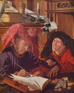 Deux banquiers ou usuriers, vers 1540, 1939