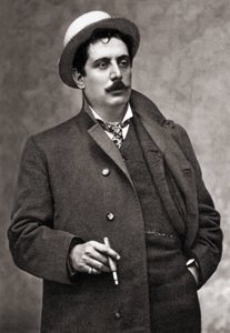 Portrait du compositeur musicien Giacomo Puccini (1858-1924)