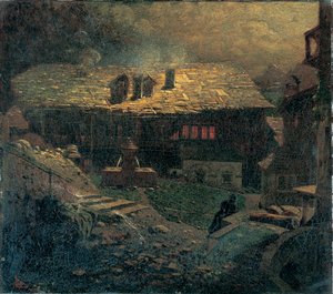 Nocturne parmi les immeubles - Mario de Maria