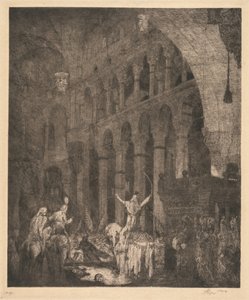 Mohammed II dans la Sainte-Sophie - Marius Alexander Jacques Bauer