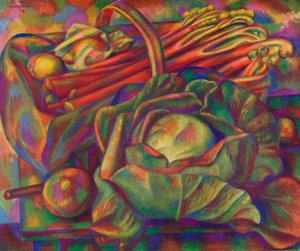 Chou et rhubarbe Savoy Green, 1929-1930 - Mark Gertler