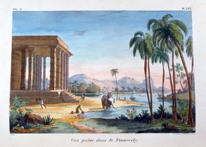 Vue de Tinnevelly, Inde, 1828 - Marlet et Cie