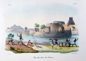 Le Fort de Vellour Vellore, Inde, 1828