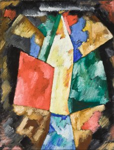 Abstraction; Bleu, jaune et vert, vers 1913
