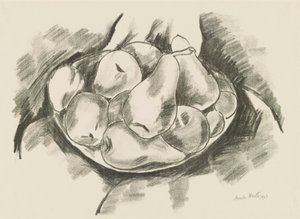 Plat de pommes et de poires - Marsden Hartley