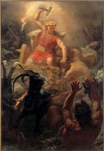 Le combat de Thor avec les Géants - Mårten Eskil Winge