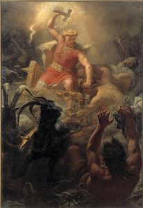 Le combat de Thor avec les géants - Mårten Eskil Winge