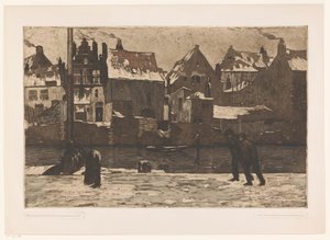 Vue de la ville de Malines - Martien Van der Loo