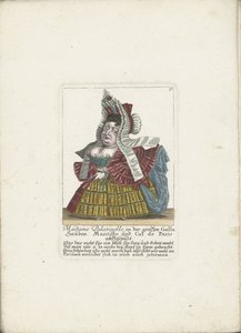La naine française Madame Palatinelle, ca. 1710 - Martin Engelbrecht (attributed to)