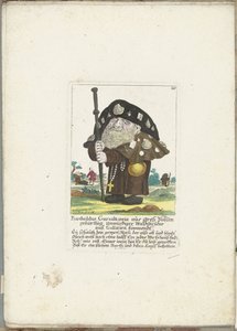Le nain Bartholdus Gursalkawiz en pèlerin de Compostelle, vers 1710 - Martin Engelbrecht (attributed to)