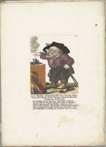 Le nain Blasius Rauchmantl en alchimiste, vers 1710 - Martin Engelbrecht (attributed to)