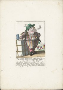 Le nain Dan Hagel en tant que mousse hollandais, vers 1710 - Martin Engelbrecht (attributed to)