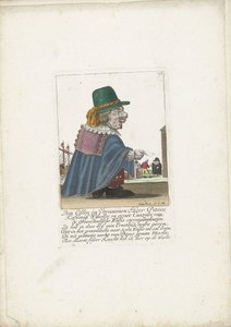 Le nain Piters Kahlmüß Wisseller en tant que baleinier, vers 1710 - Martin Engelbrecht (attributed to)