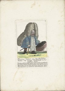Le nain Robert von Parukenfeldt, ca. 1710 - Martin Engelbrecht (attributed to)