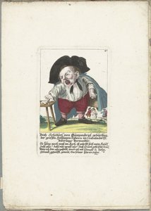 Le nain Veith Schöberl von Gümpendriel, vers 1710 - Martin Engelbrecht (attributed to)