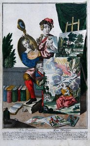Un Peintre, vers 1735