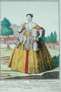 La femme du perruquier, publiée à Augsbourg, vers 1735