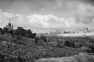 Jérusalem et le jardin de Gethsémani, 1937