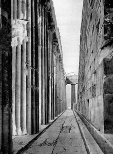 Le côté nord du Parthénon, Athènes, 1937