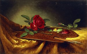 Roses sur une palette