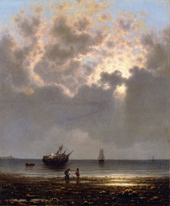 Le soleil perçant à travers les nuages