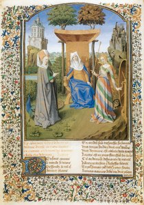 Le combat de la vertu et de la fortune, poème de Martin Le Franc pour Philippe Le Bon de Bourgogne (parchemin) - Martin Le Franc