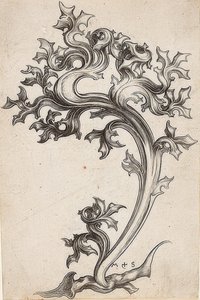 Ornement de feuille de chardon