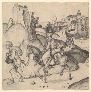 Famille de paysans allant au marché, vers 1435-1491