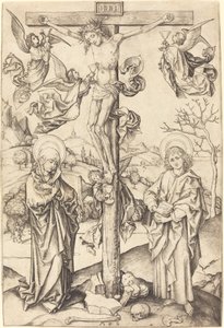 La Crucifixion avec quatre anges - Martin Schongauer