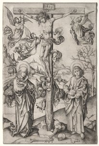 La Crucifixion avec quatre anges - Martin Schongauer