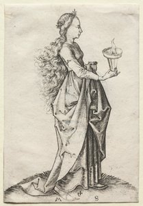 La cinquième vierge sage - Martin Schongauer